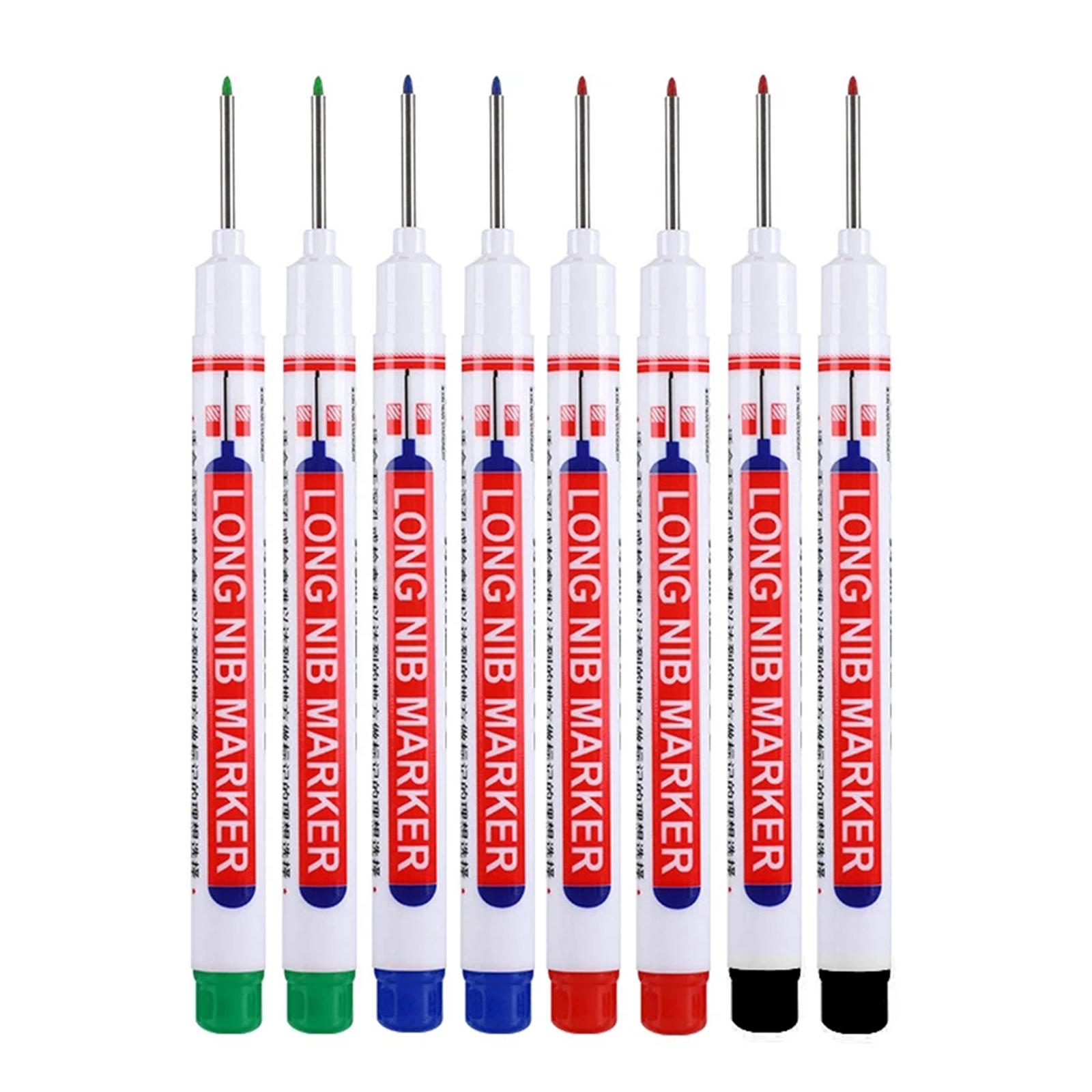 8x 4 Colors Long Head Deep Reach Markers