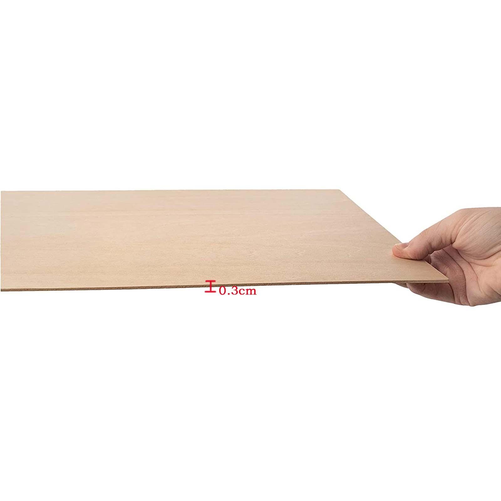 10x Unfinished Wood Sheets for Making Plane Model Drawing Miniature Aircraft