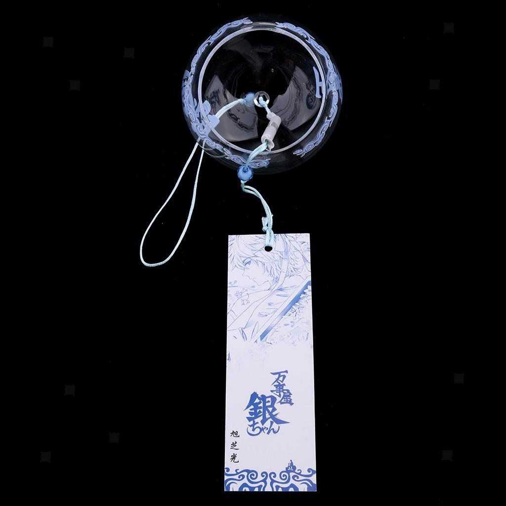 Japanese Style Glass Windchime Blessing Bells Room Hanging