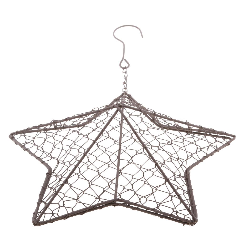 6pcs/set Retro Iron Succulent Pot Metal Hanging Planter Plant Holders Set