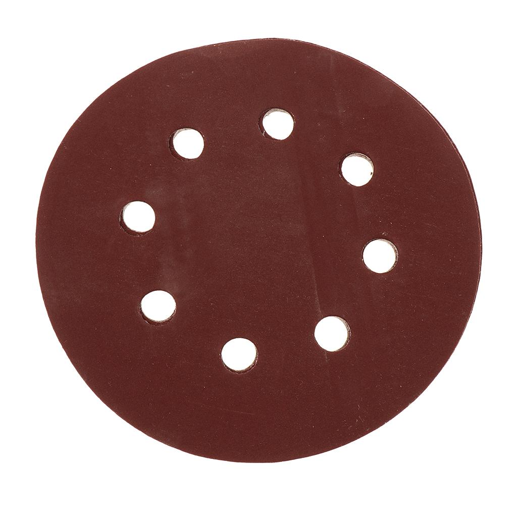 Sanding Disc Grit 8 Hole Flocking Sandpaper Polishing Grinding Tools 600