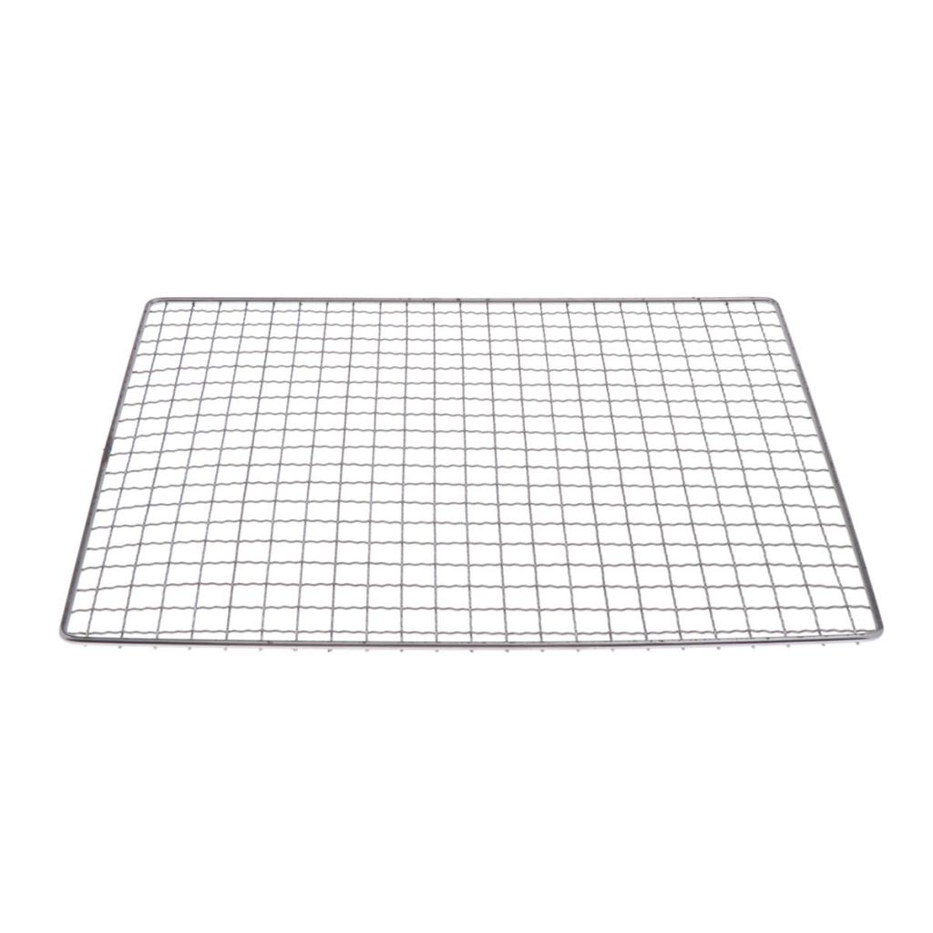 Nonstick Barbecue Grids Metal Squares Holes Grilling Barbecue Wire