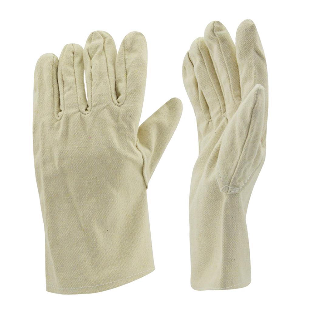 Durable Anti-slip Canvas Garden Gloves Safety Protection Grip Work Gloves