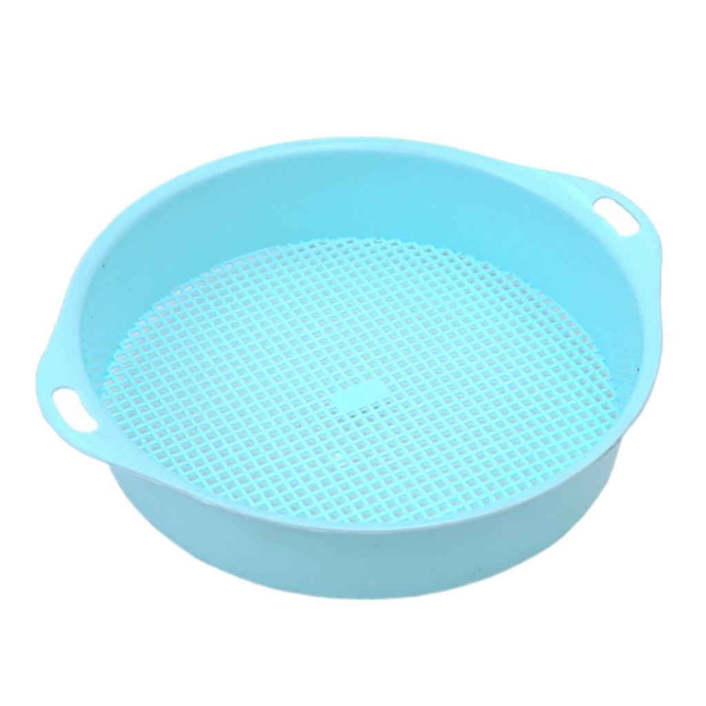 Mesh Sieve Garden & Greenhouse (Comppost & Soil Use In Garden) Blue