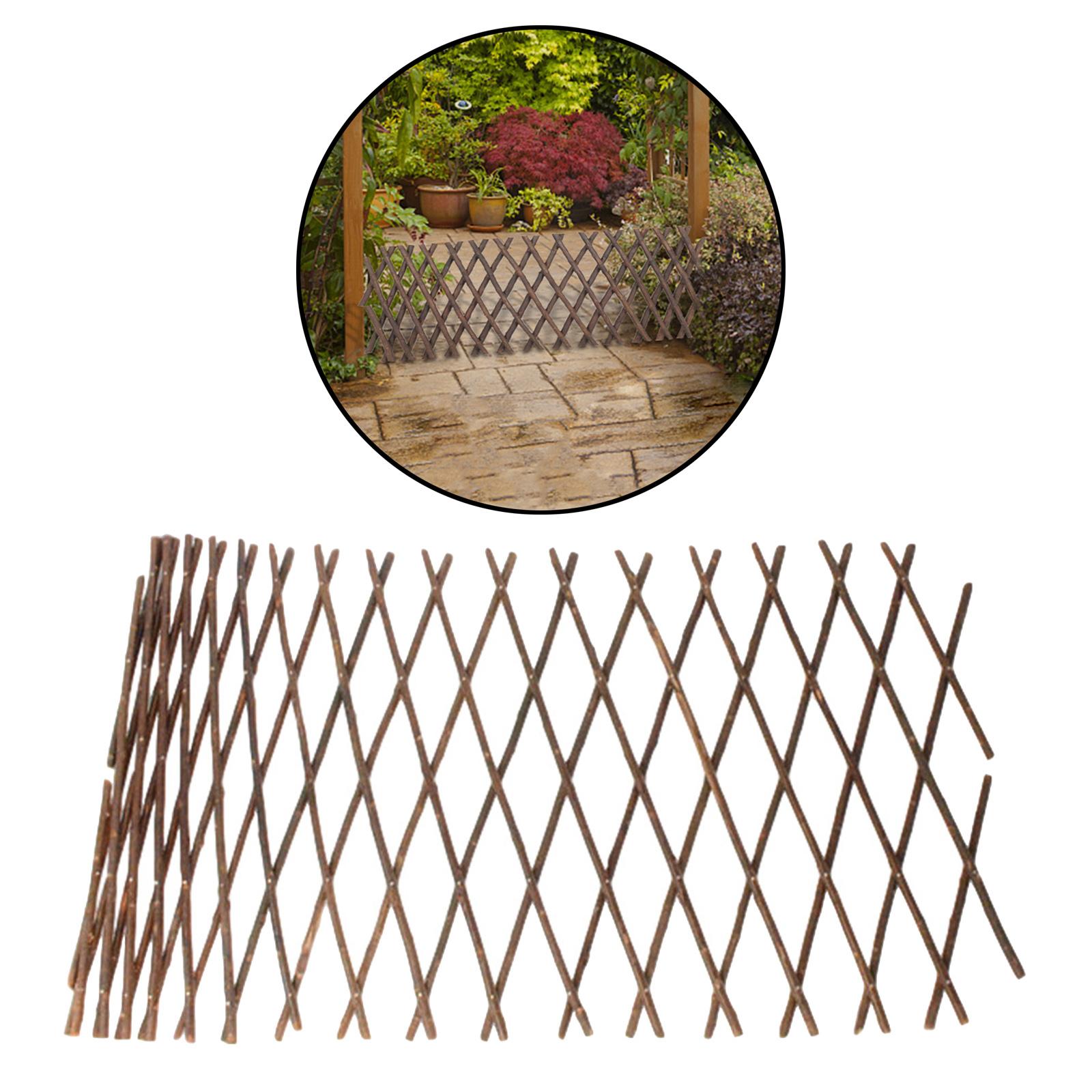 3xRetractable Garden Fence Trellis Plant Climbing Support Lattice Outdoor