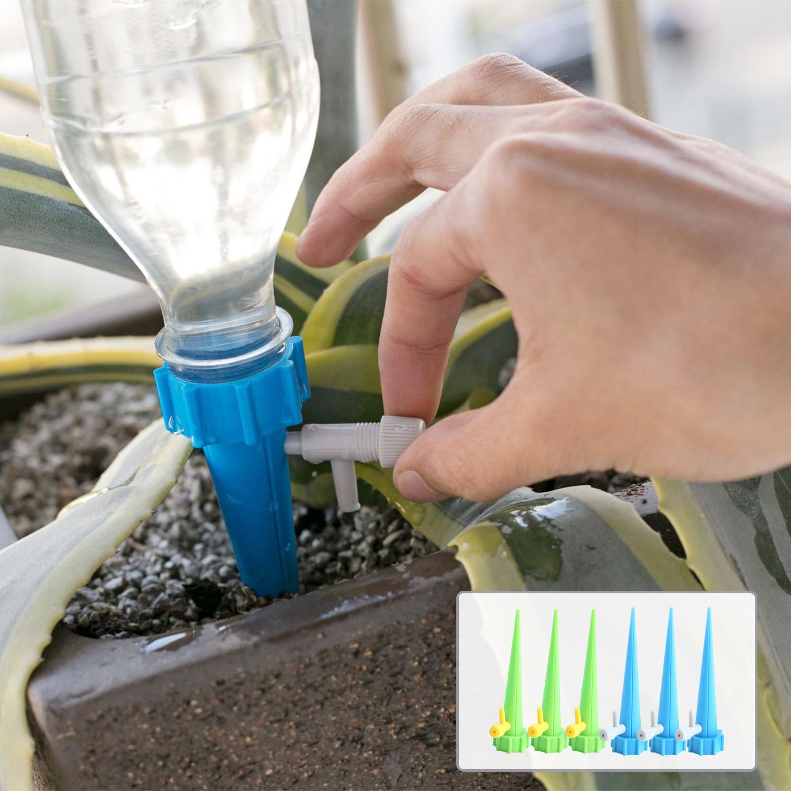 Automatic Self Watering Plant Watering Bottle Water Drip Irrigation Device 6pcs