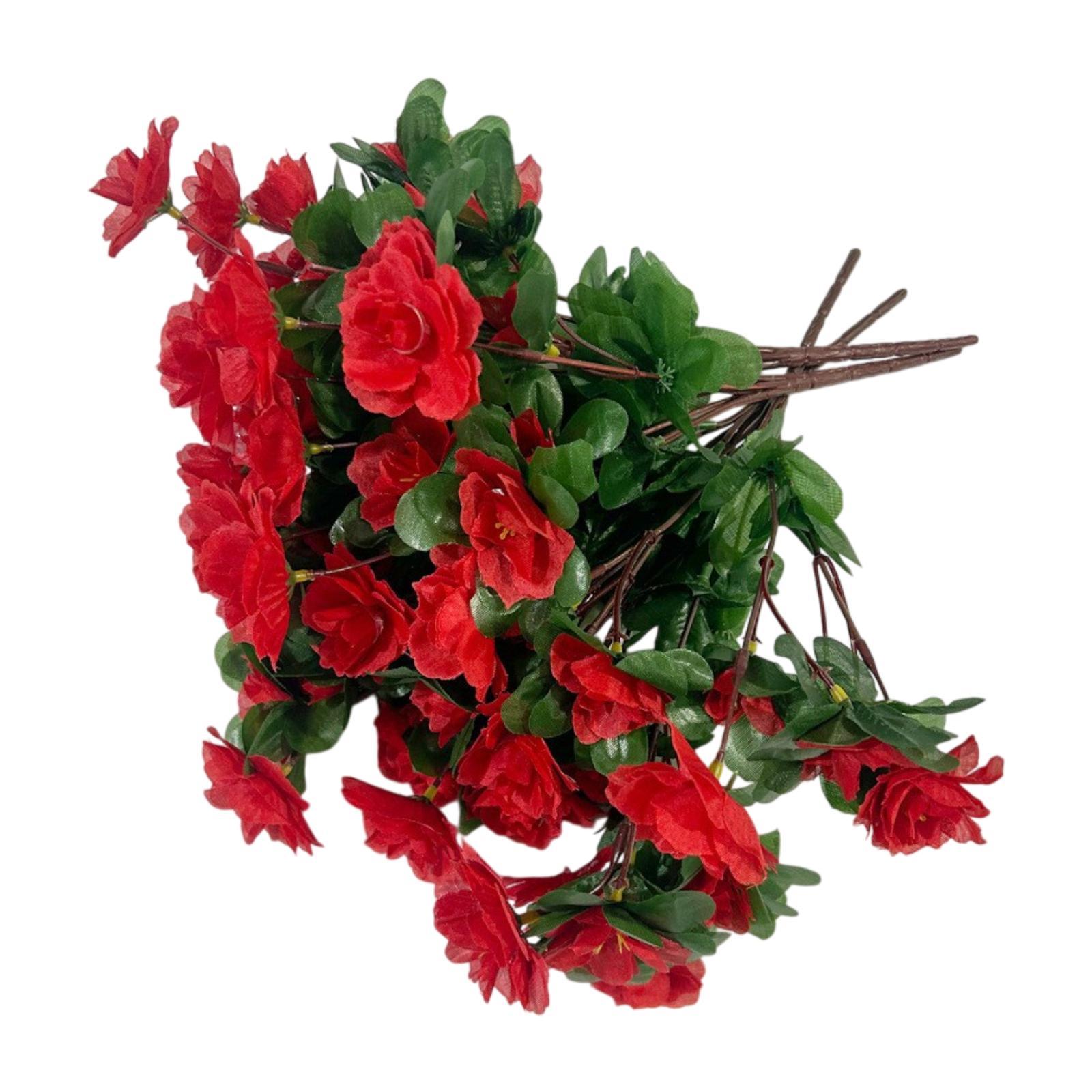 Artificial Rhododendron Flowers Red