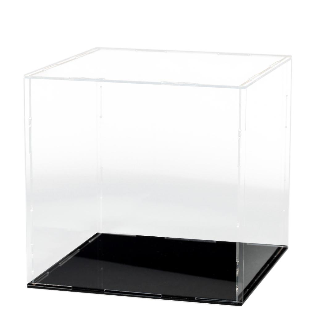 Transparent Acrylic Display Case Tray Dustproof Storage Show Box 30x20x20cm 