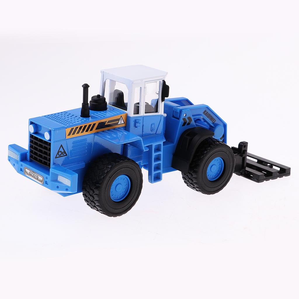 1/50 Engineering Car Truck Vehicle Model Construction Blue Forklift Loader