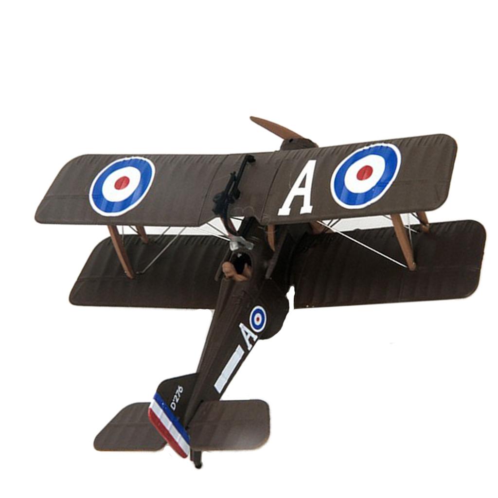 1/72 WWI SE 5a Dual Wing Fighter Model Military Diecast Models