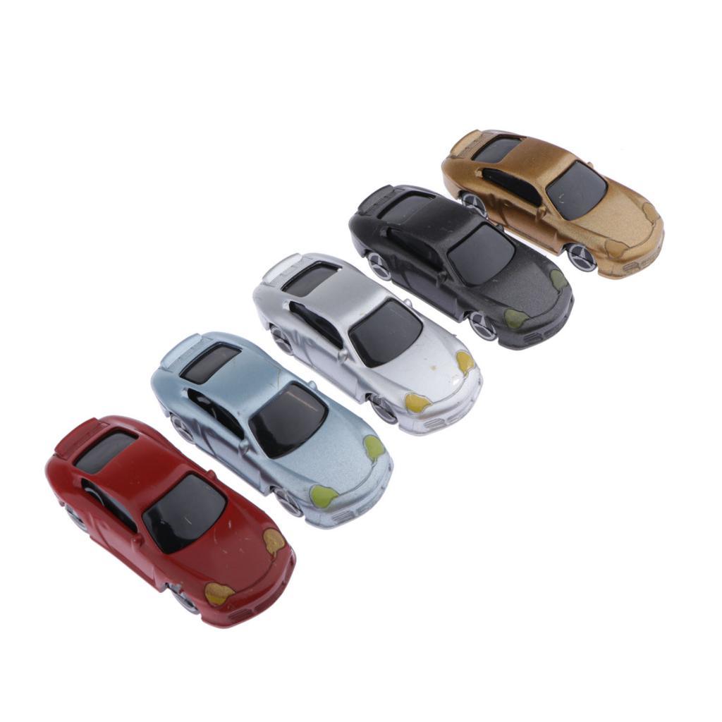 3x30pcs Painted Model Cars Building Train Layout OO Scale 1:75