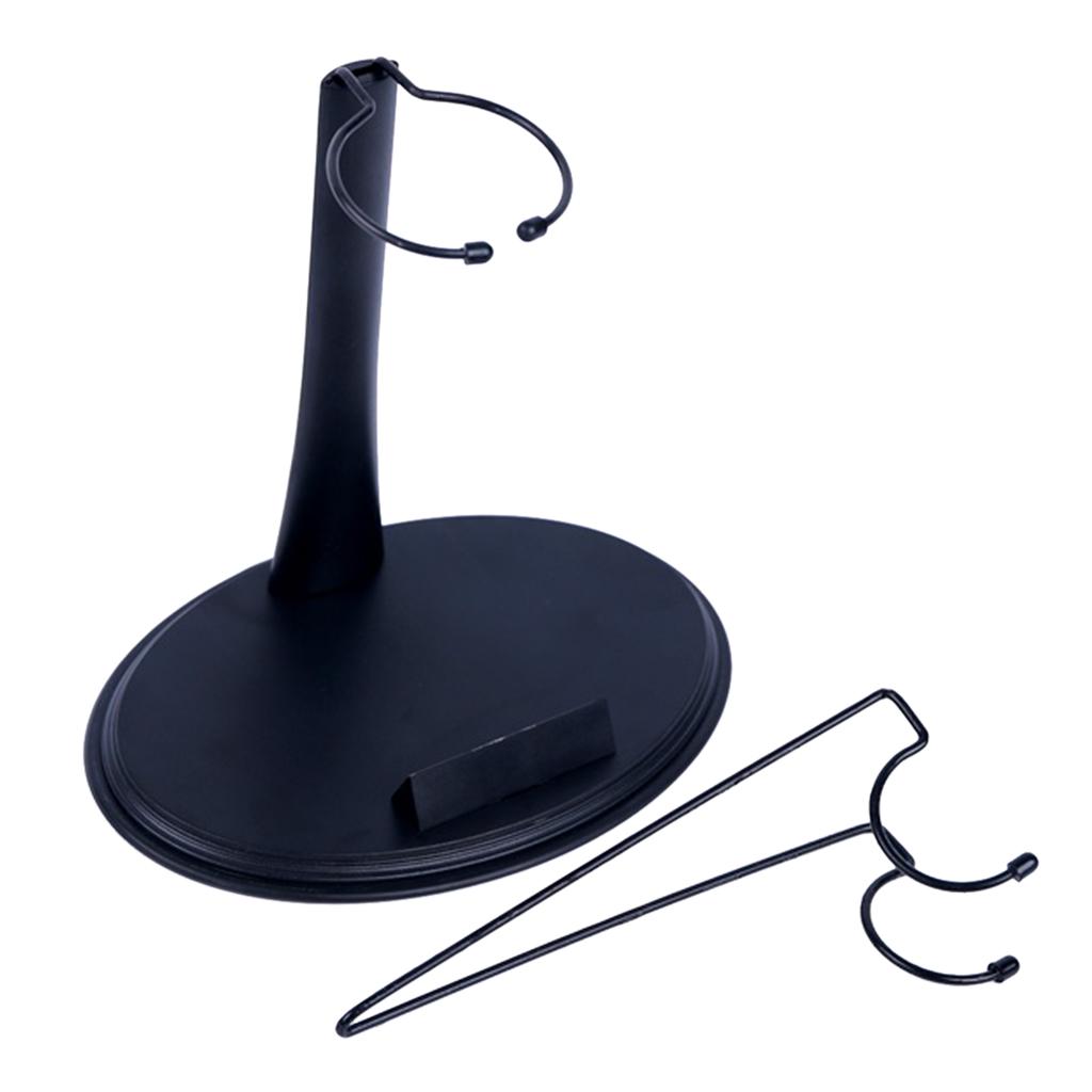 1x 1/6 Display Stand Holder for Action Figure Black U-Type