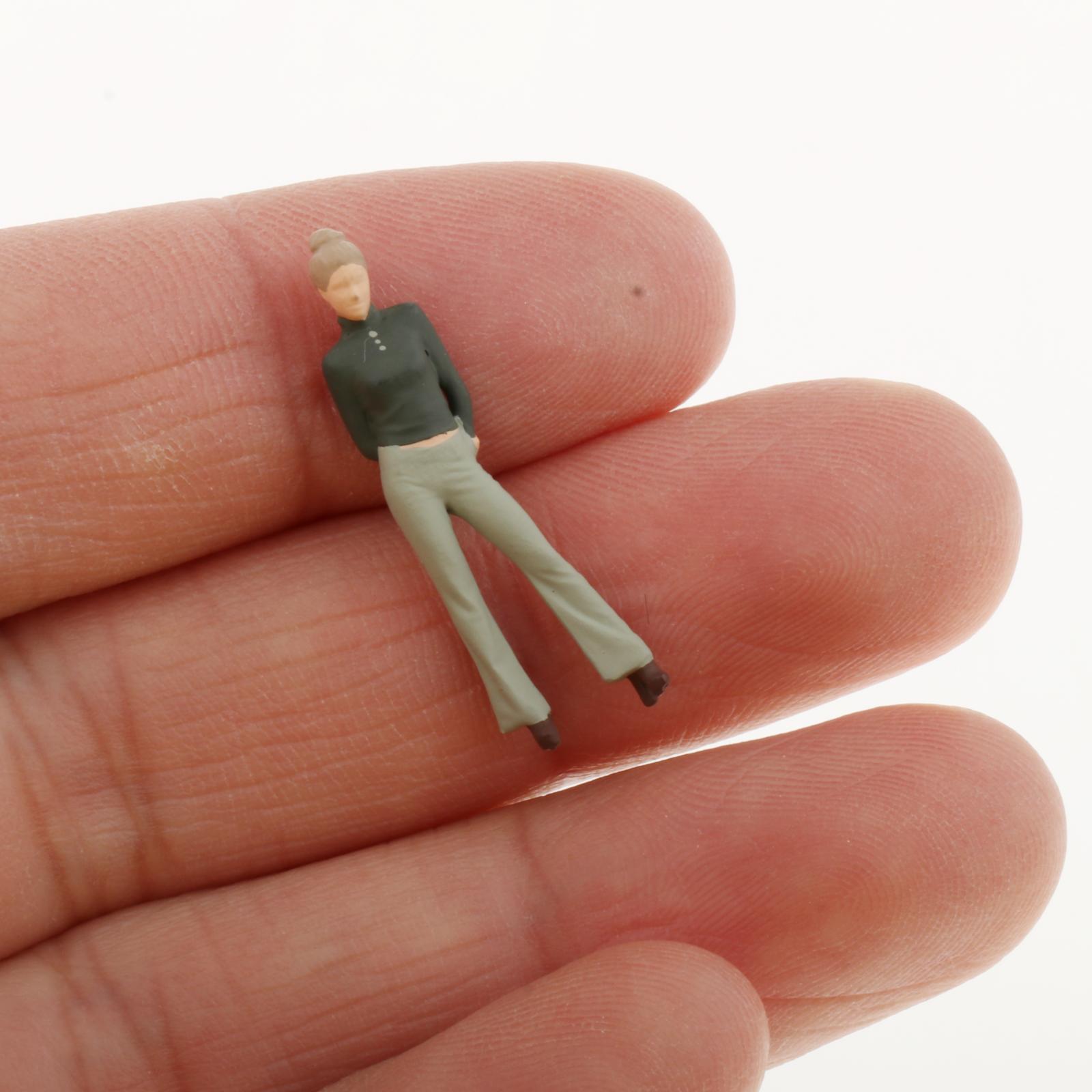 MINIATURE SCALE DIORAMA FIGURE FASHION GIRL MODEL TRAIN SCENARIO ACCESSORIES style 5