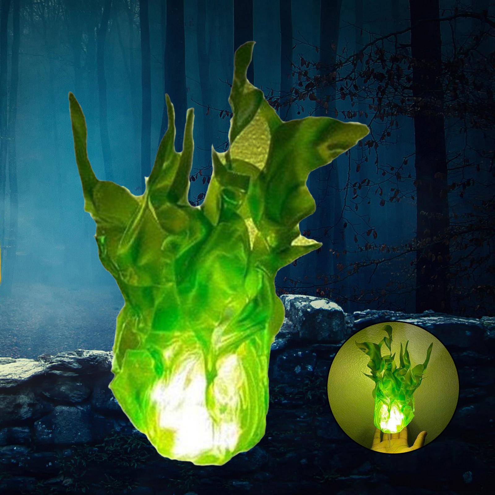 Halloween Floating Fireball Props Role-Playing Visualized Decor Green