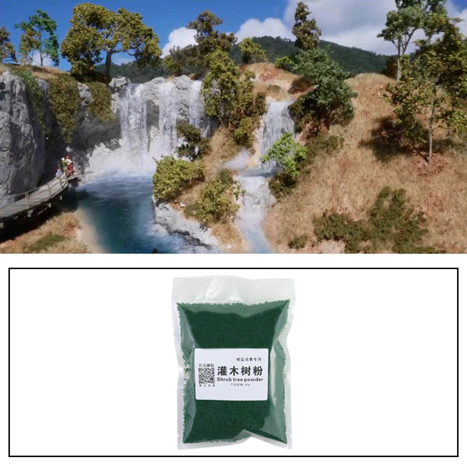 Tree Powder Model Making Materials for Miniature Bases Dark green 40g