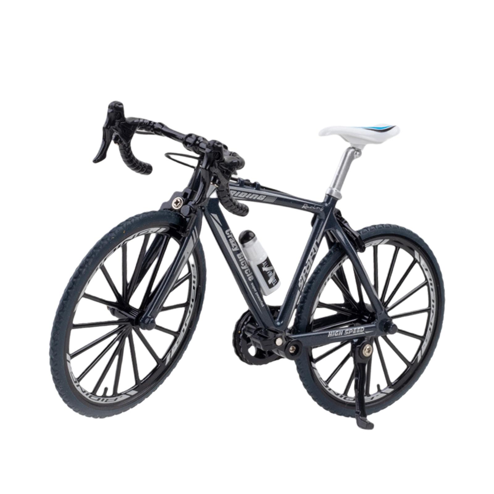 Mini Model Bicycle Diecast Metal Finger Mountain Bike Racing Toy 2020 Black