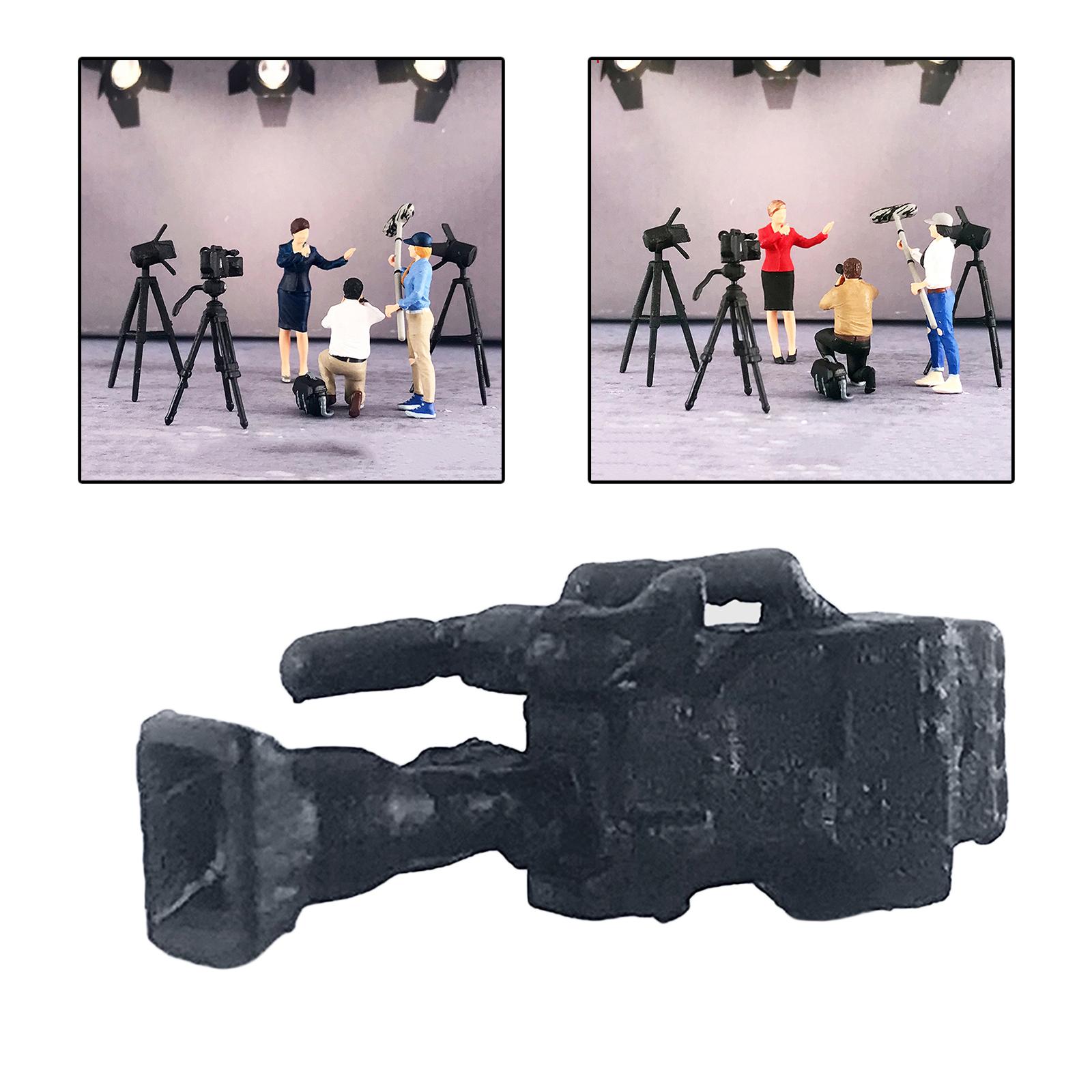 Hand Painted 1:64 Miniature Model Toys Micro Landscape Ornament Supplies Camera