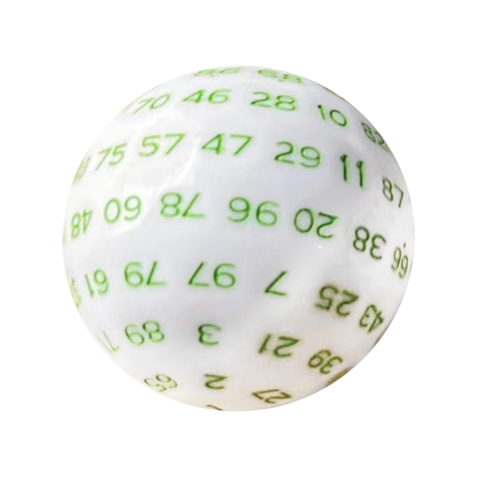 Acrylic D100 Dice Green
