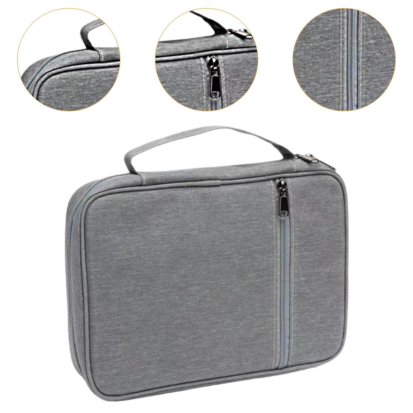 Bible Protective Case Casual Daypack with Compartment with Handle Book Cover Gray