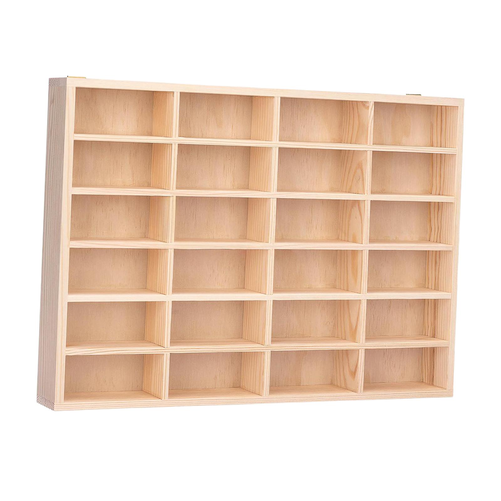 Toy Car Display Case Wooden