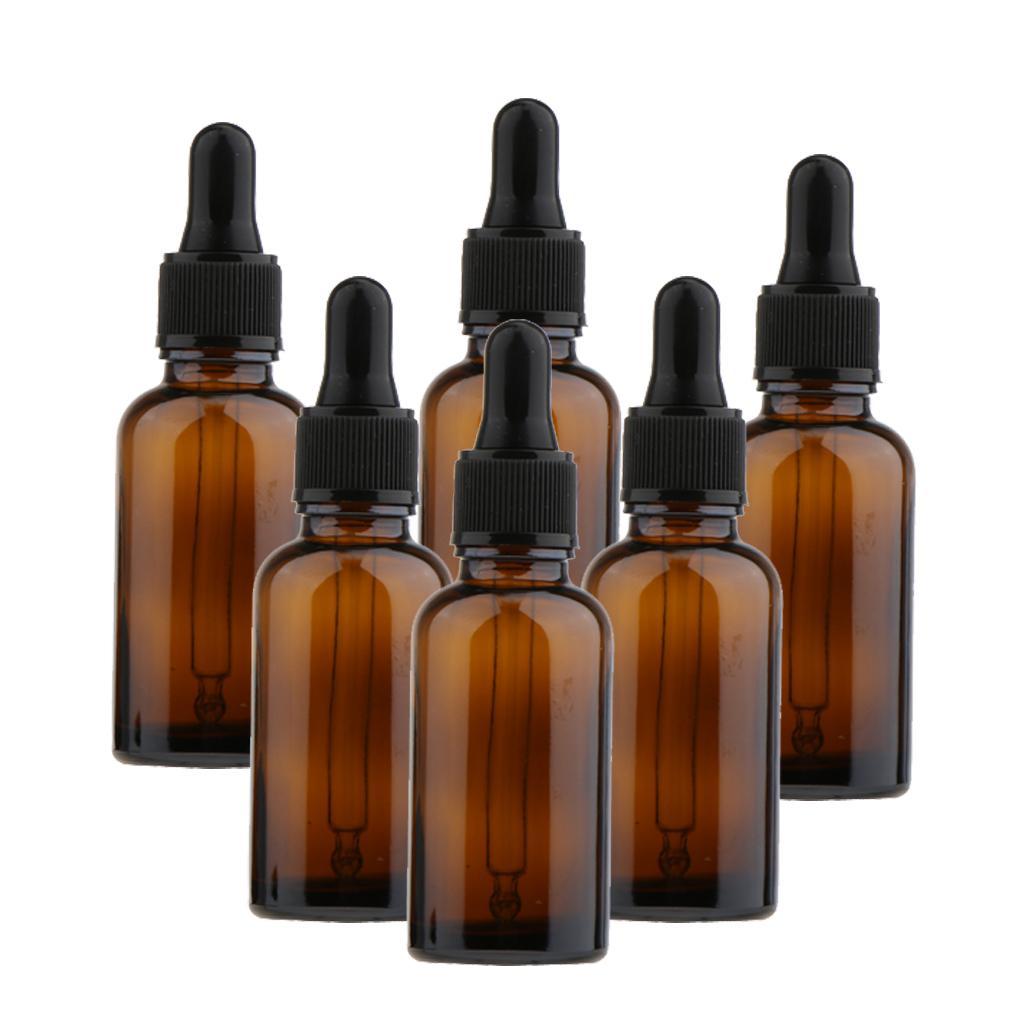 Download 6x Glass Amber Essential Bottles Oils Dropper Eye Aromatherapy Pipette Vials | eBay