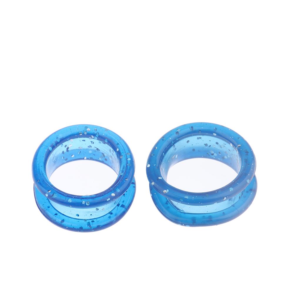 30pcs Silicone Barber Hair Grooming Shears Scissor Finger Ring Grips Inserts