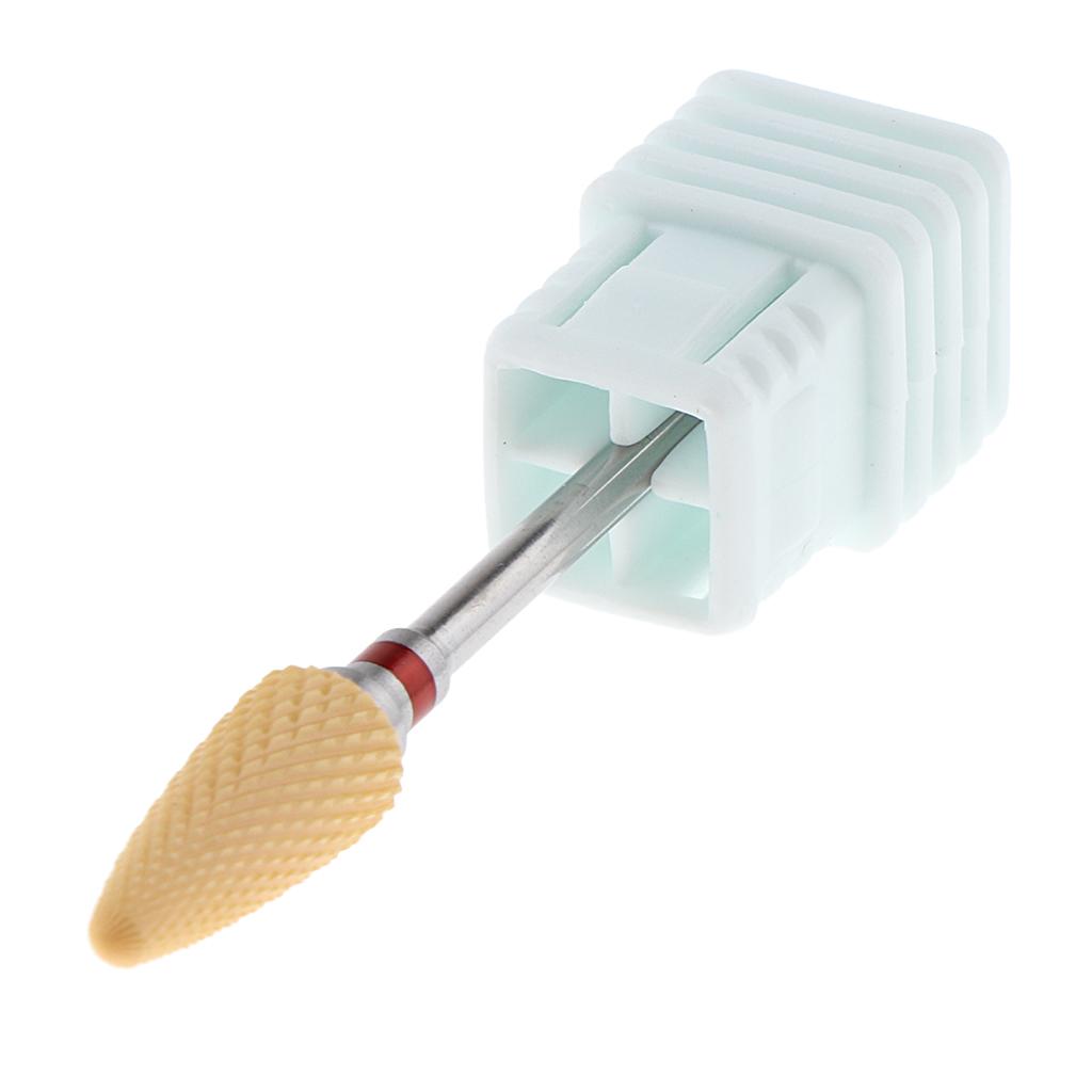 Cuticle Clean Nail Drill Bit File Polishing Head Electric Drill Bit F