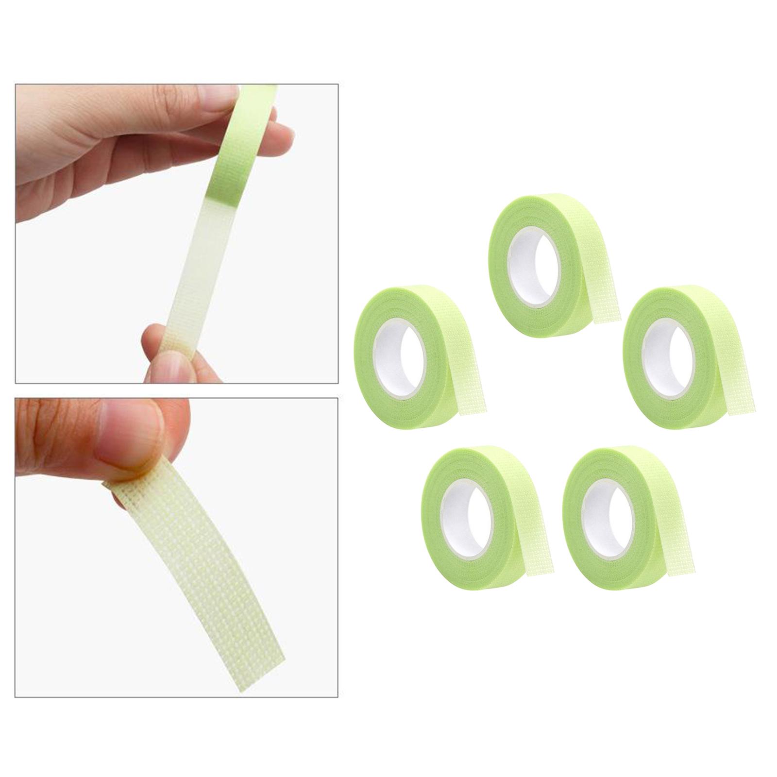 5 Rolls Eyelash Extension Extension Tape Eyelash Extension Supplies 9m Green