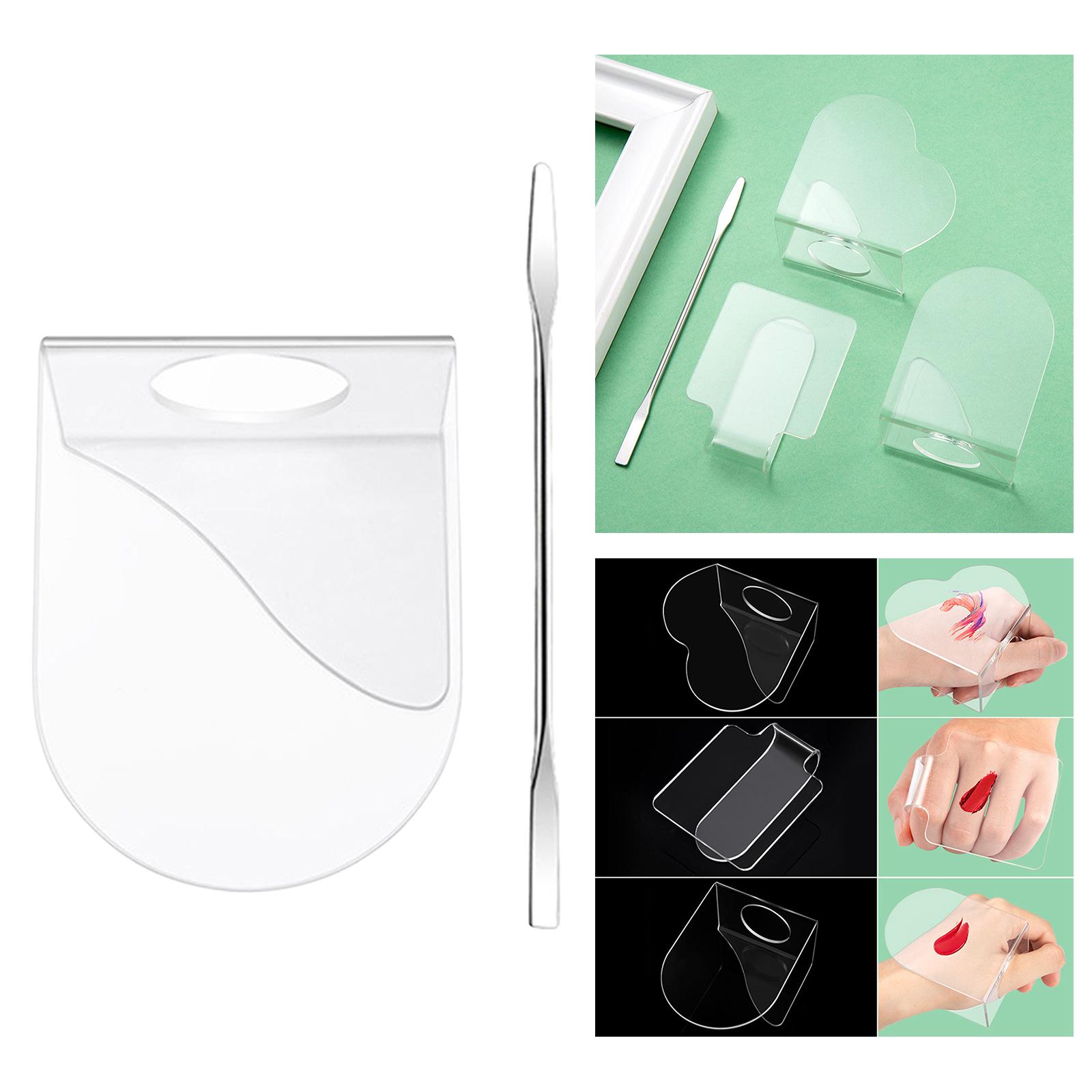 Acrylic Makeup Foundation Mixing Palette with Spatula with Spatula
