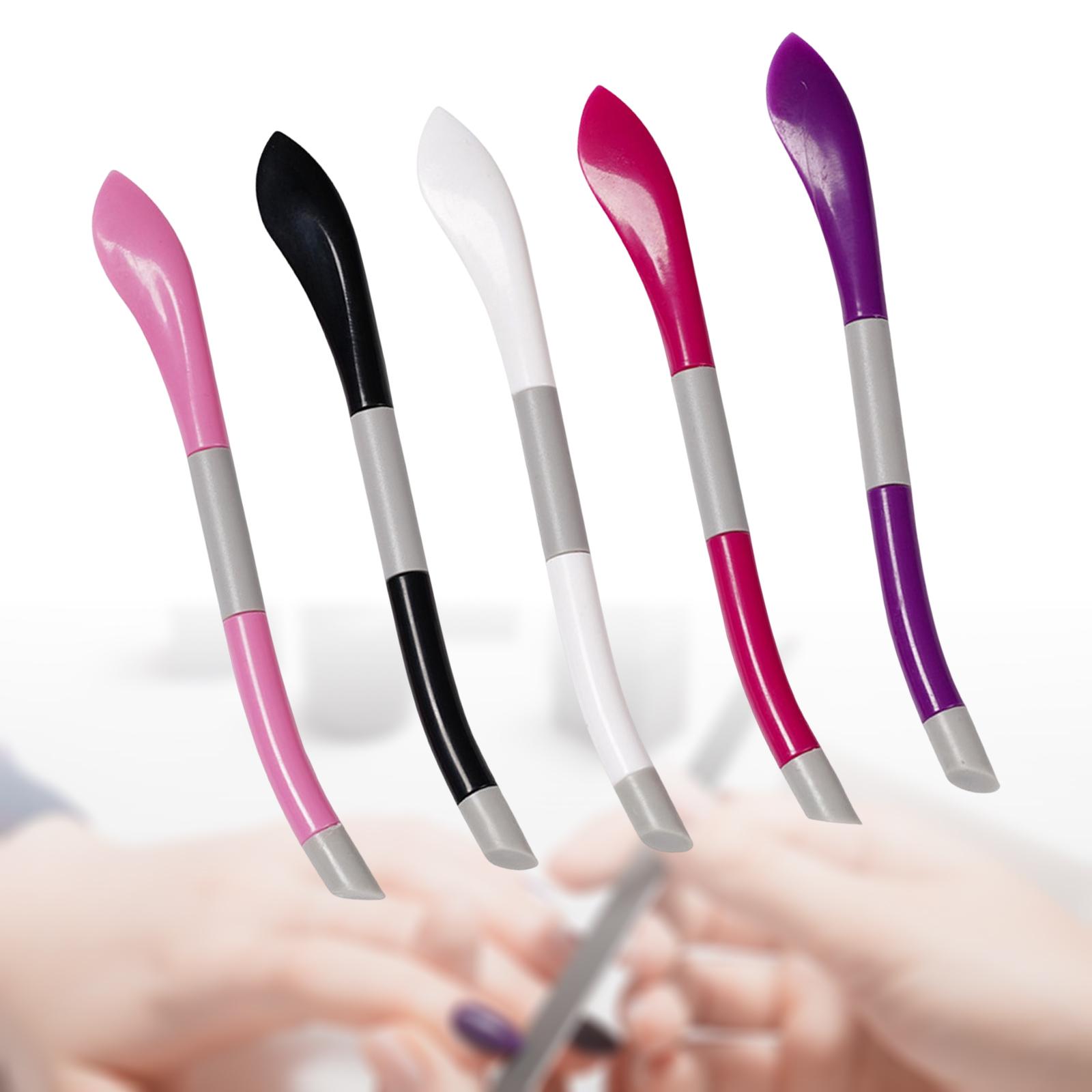 5Pcs Professional Cuticle Pusher Manicure Pedicure Non Slip for Salon Home