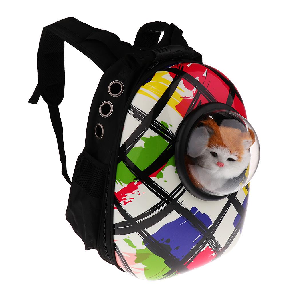 Pet Carrier Cat Kitty Backpack Windows Astronaut Capsule Design Carry