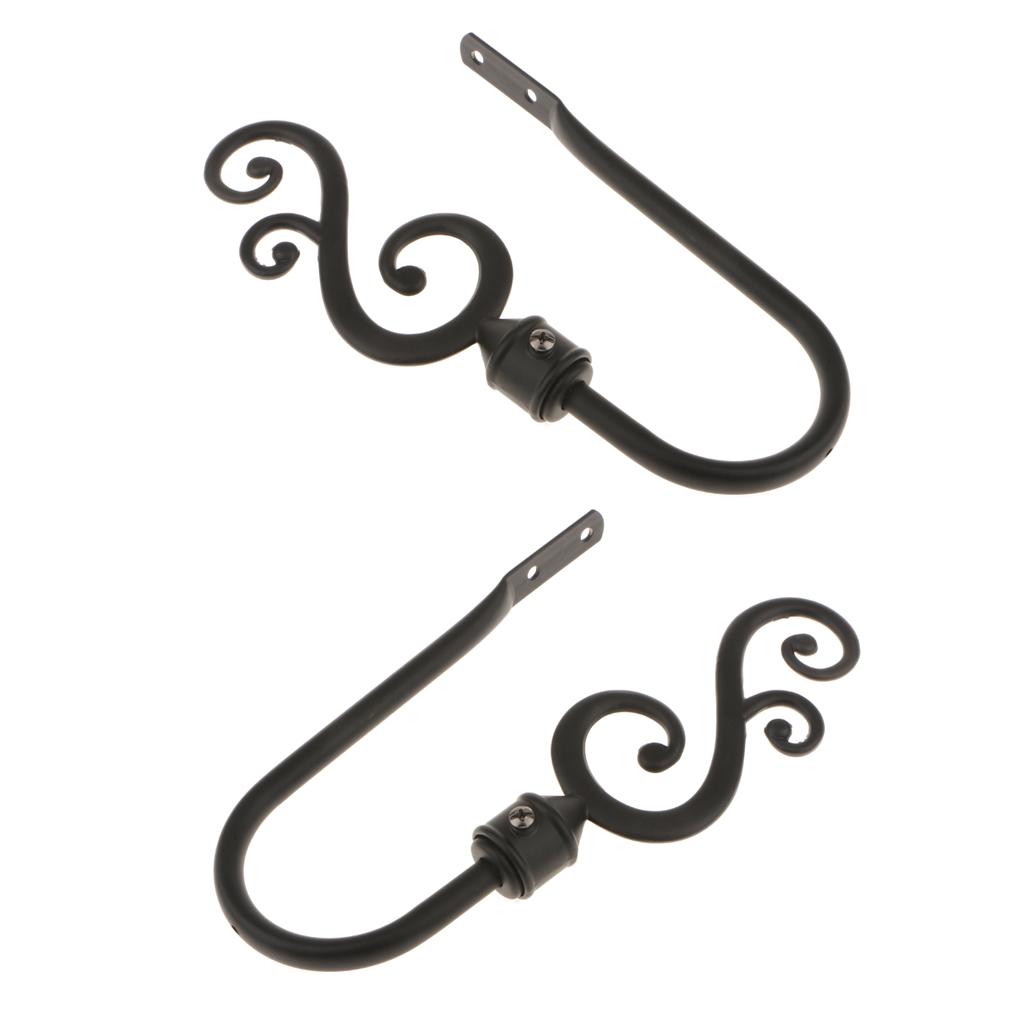 2PCS METAL CURTAIN TIE BACK HOOK HOLDBACK HOLD BACKS HOLDER MULTIPLE CHOICE eBay