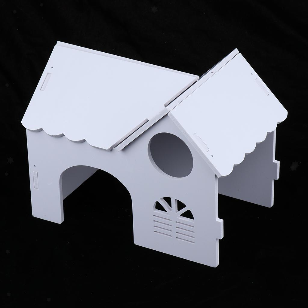 DIY Hamster Chinchilla Guinea Pig Wooden Hut Houses Small ...