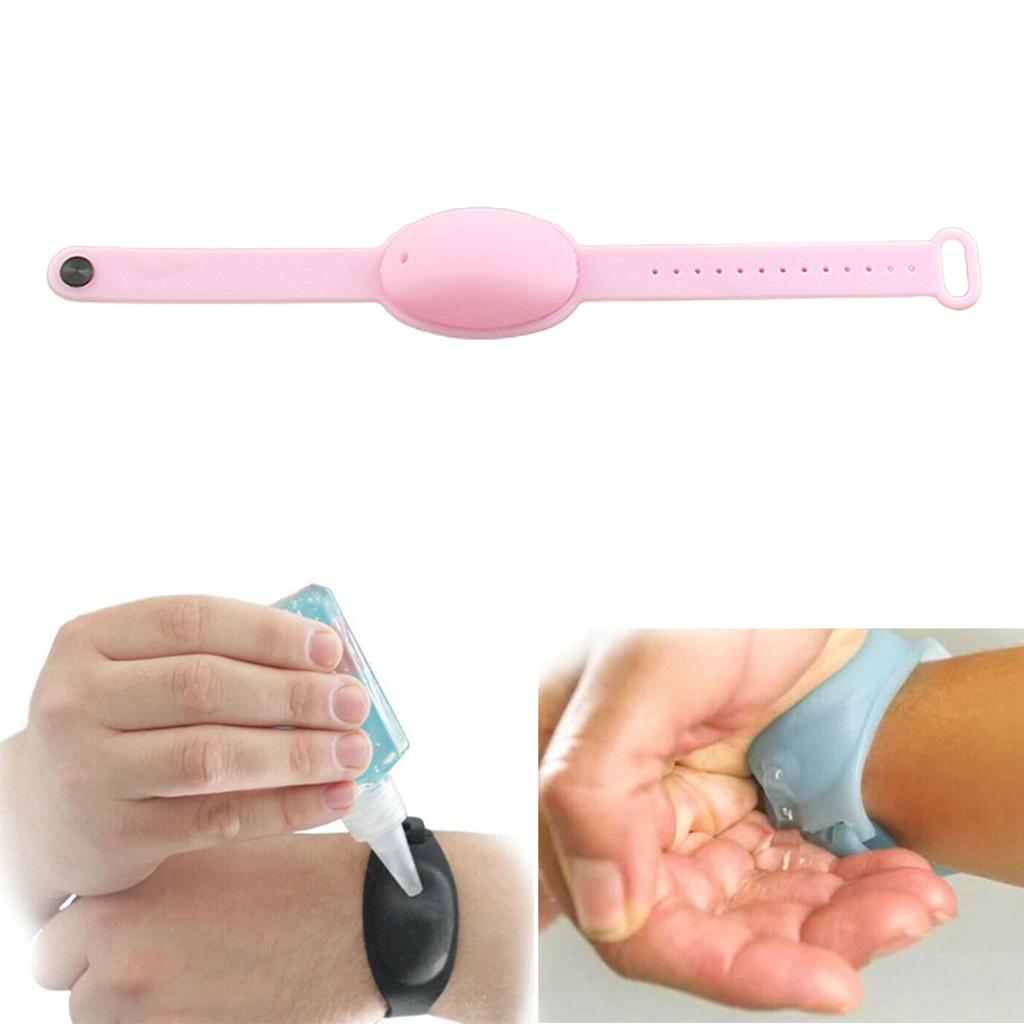 5pcs Silicone Bracelet Wristband Hand Dispenser Hand Sanitizer Dispenser