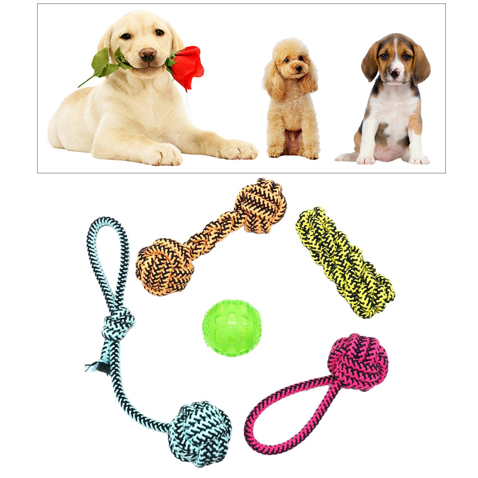 Cotton Pet Chew Rope Tough Toy Knot Teething Toys for Dental Health Style 7