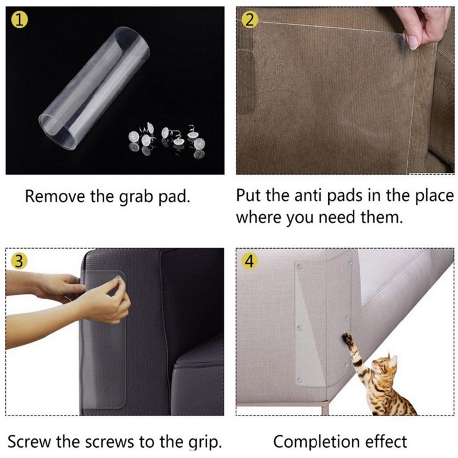 3xCat Guard Scratch Protector Pet Couch Sofa Furniture Anti Scratching 15x40cm