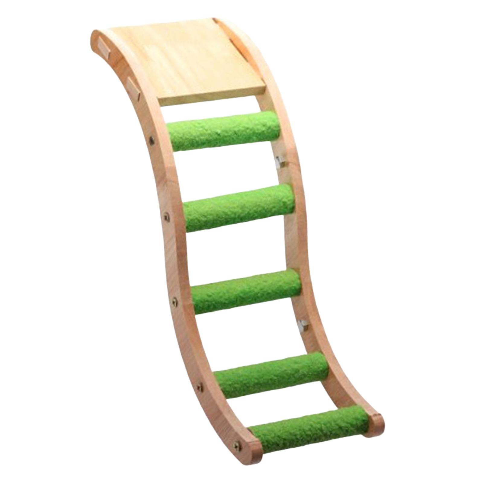 wooden bird Ladder Pet Parrots Climbing Bridge Miniature Simple Installation