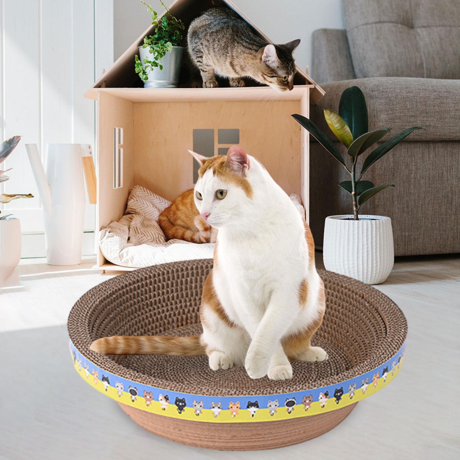 Cat Scratcher Cardboards Cat Scratcher Mat Scratching Pad Cats Grinding Claw 45cm