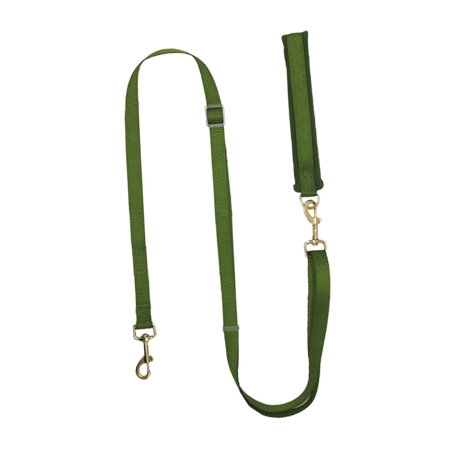 Double Ended Dog Leash Adjustable Dog Traning Walking Leash Walking Training green