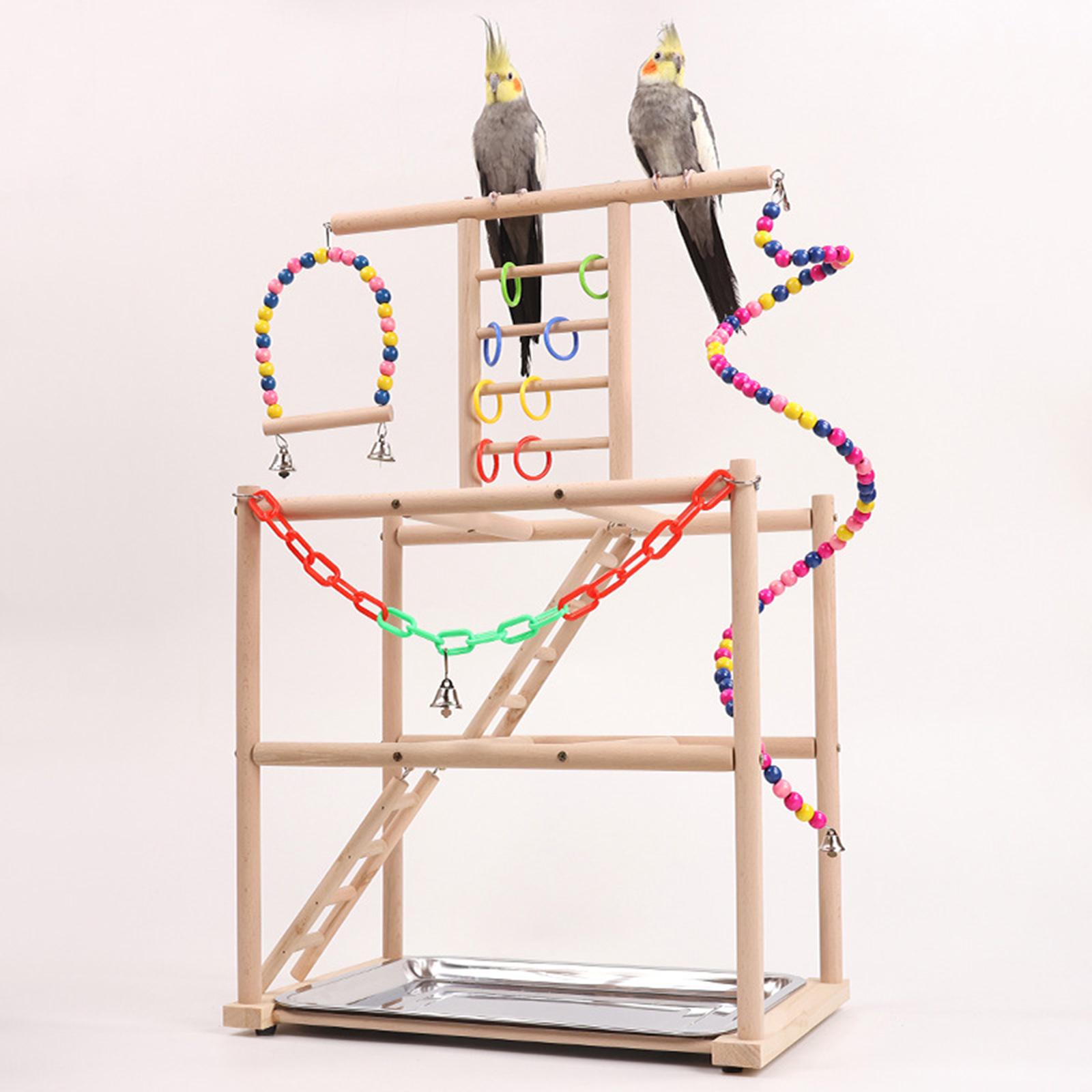 Parrot Playground Bird Play Stand for Lovebirds Cockatoo Activity Toy