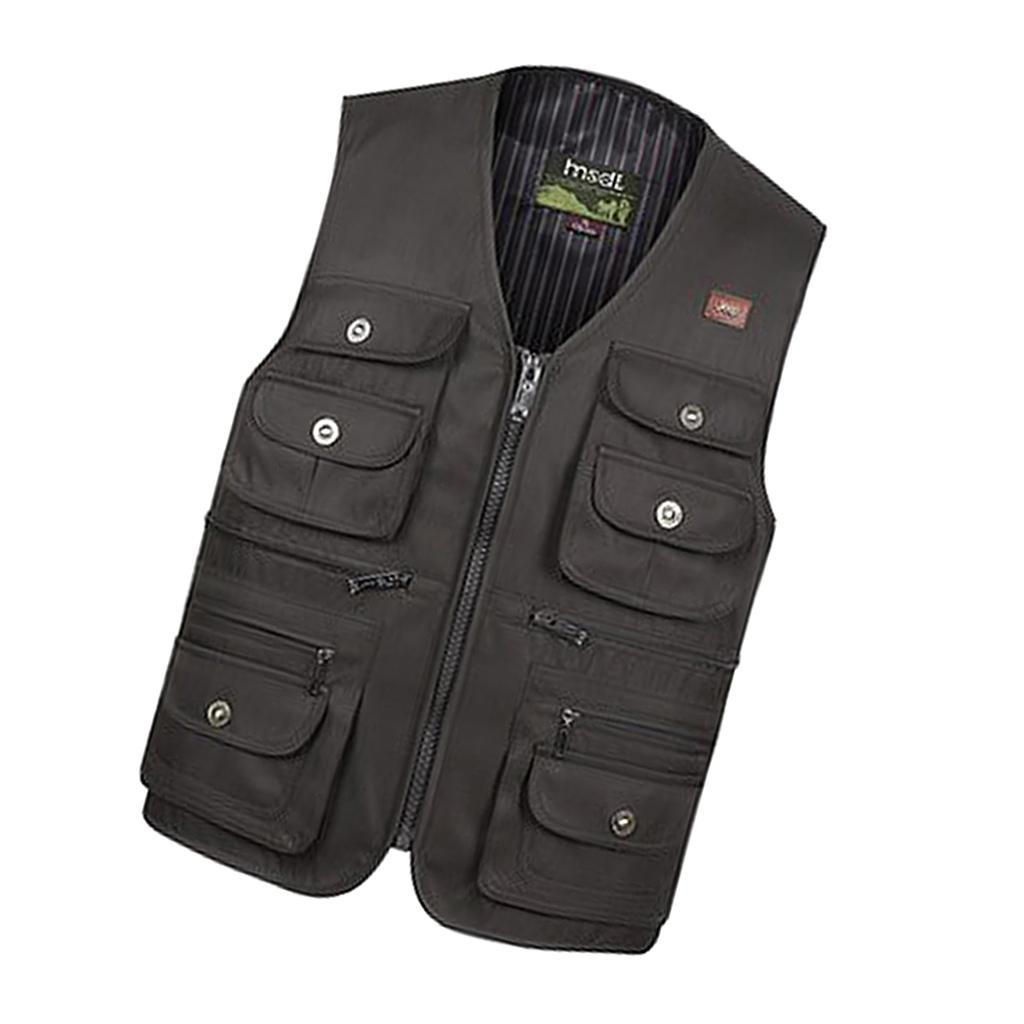 Viele Tasche Angler Weste Größe Auswählen Unisex Outdoor Sport Ärmellos Weste