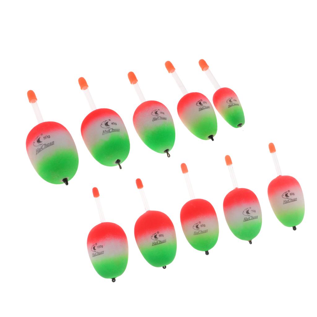 5pcs EVA Foam Floats Glow Stick Fishing Floats Luminous Lighting Float 150g