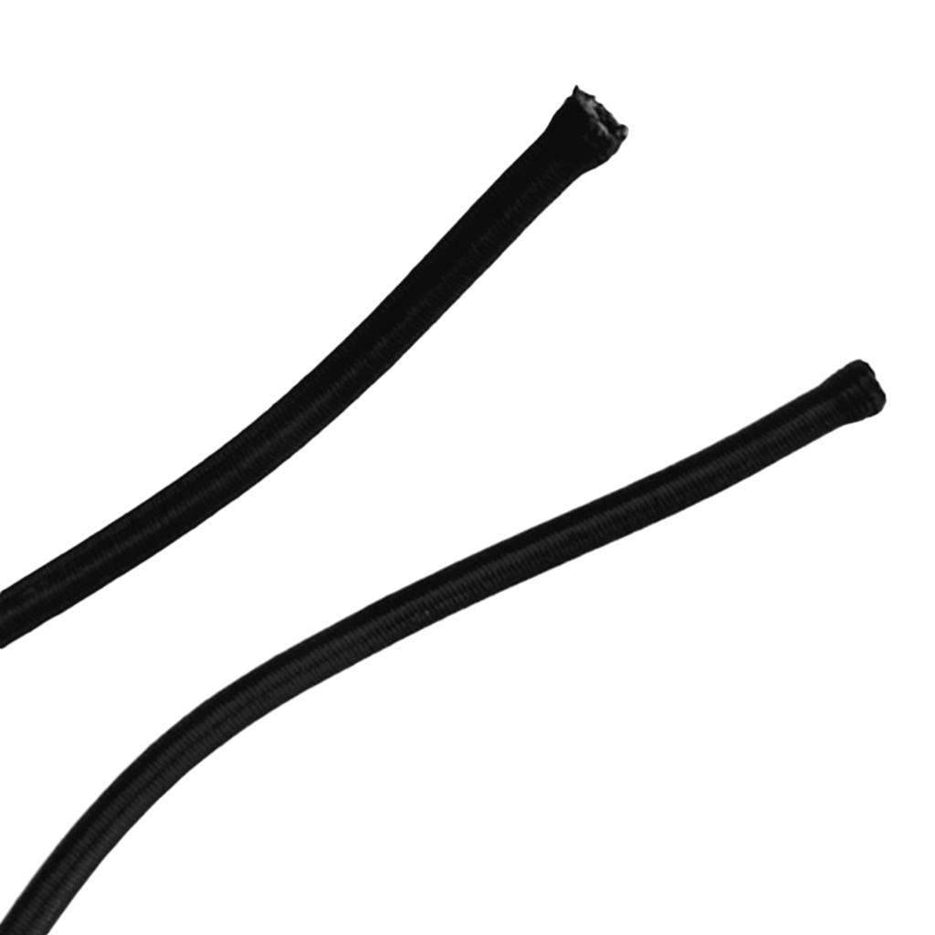 Bungee Seil 10mm Stoß Schnur Gummizug schwarz und weiß Shock Cord 