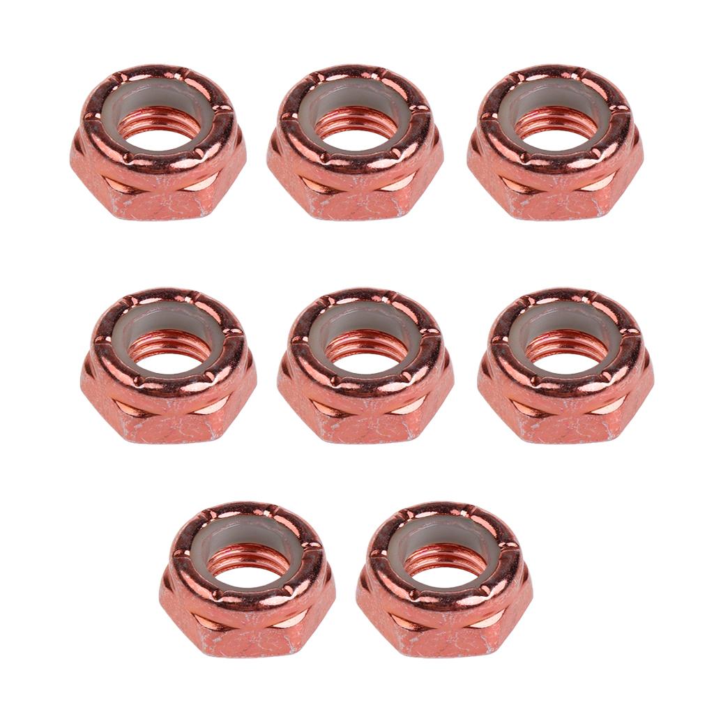 8pcs Axle Nuts for Skateboard Longboard Trucks Men & Women