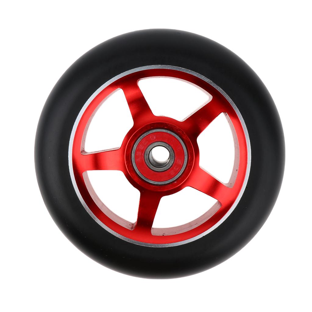 2x Stunt Roller Rad Rollerräder Rollen 100mm Räder scooter wheels mit