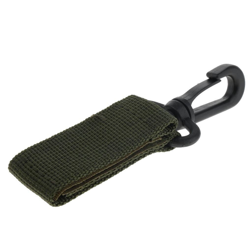 5Stück Molle Strap Outdoor Rucksack Tasche Gurtband Karabiner Schnalle Clip 