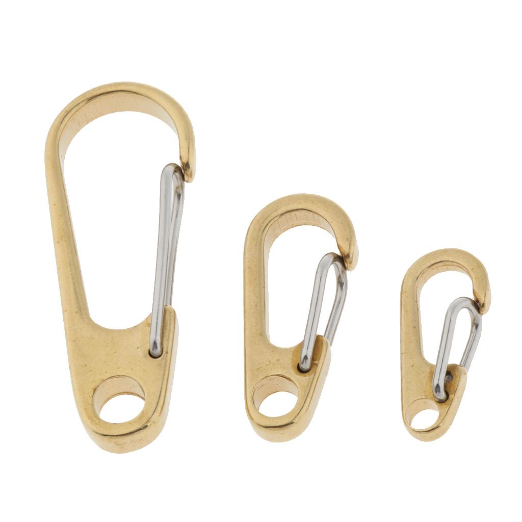 Quickdraw Spring Snap Clip Hook Key Carabiner Keychain Hanging Buckle Clasps 26mm