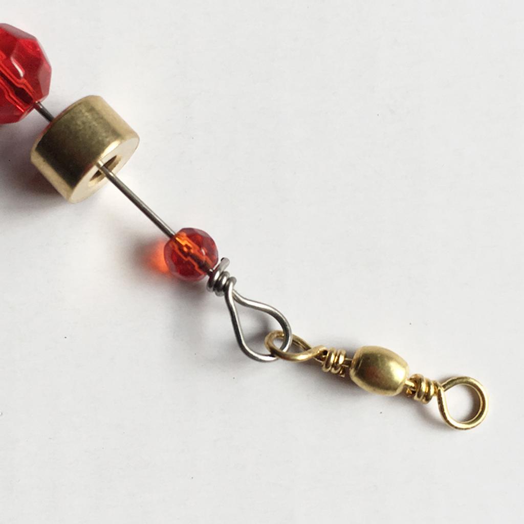 Carolina Ready Rig with Brass Sinker & 3 Glass Beads & Swivel M