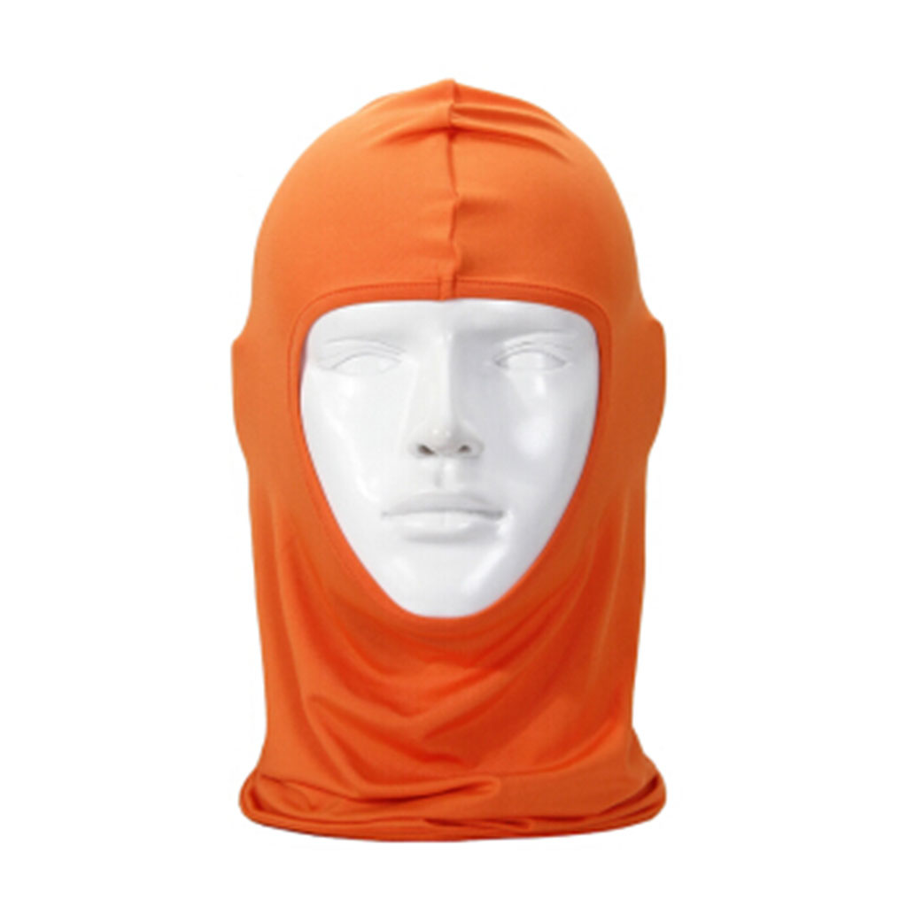 Unisex Cycling Windproof Cap Head Neck Bandana Sunshade Face Mask Orange