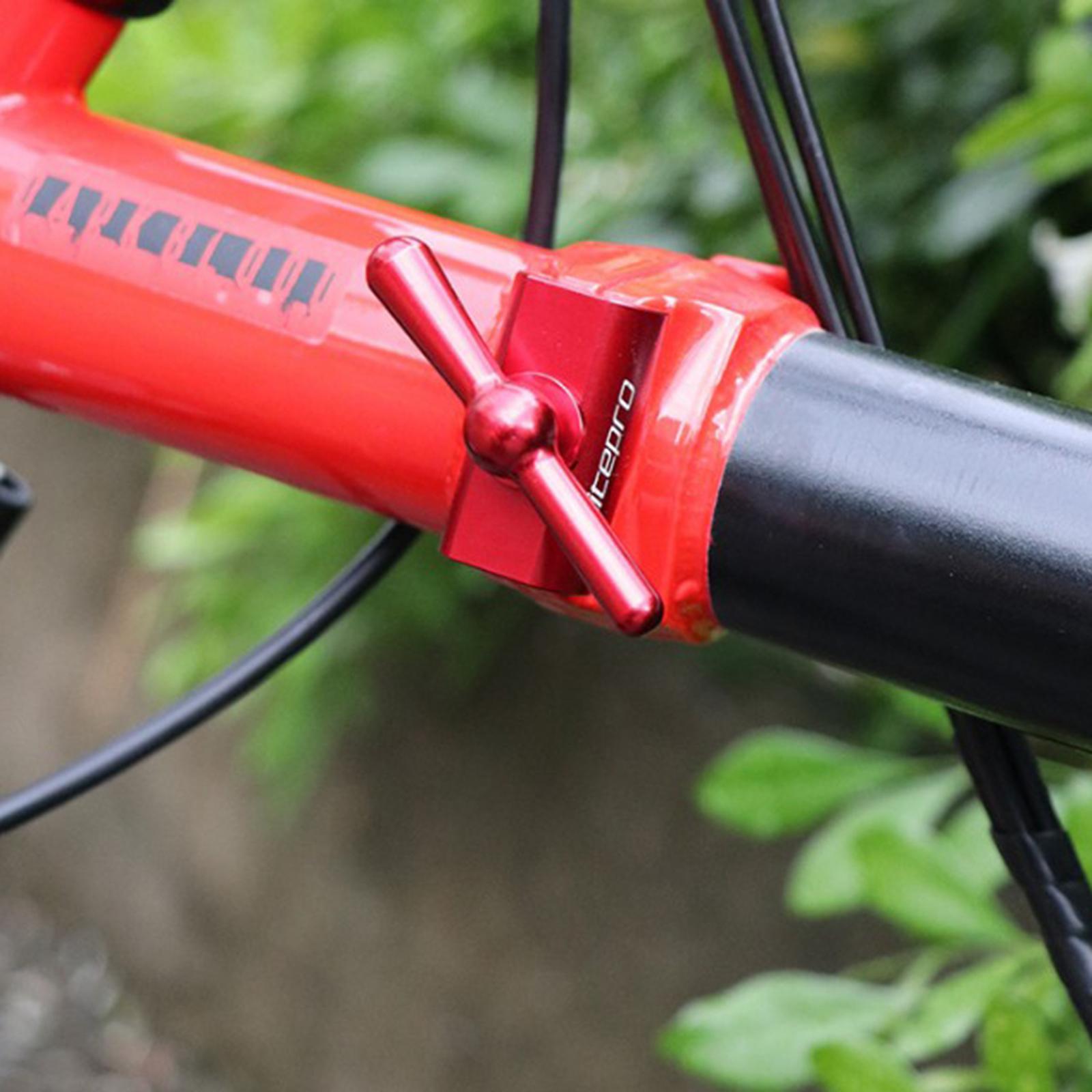 Aluminium Alloy CNC Lightweight Hinge Clamp Lever For  Bike Red